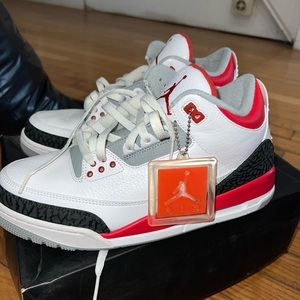 Fire Red Retro 3 Jordans